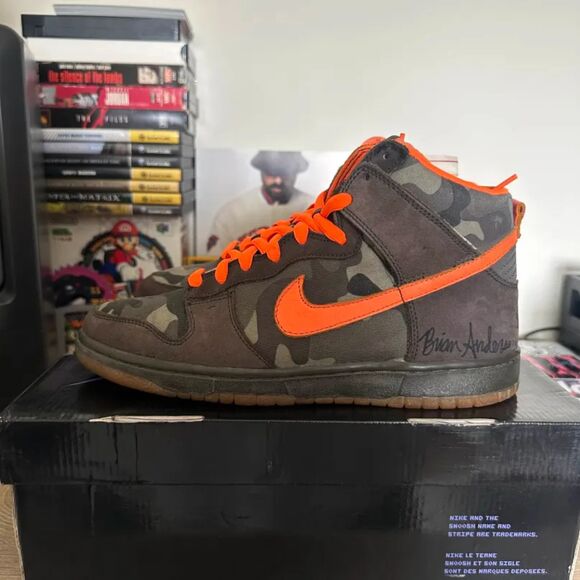 Nike SB Dunk High Brian Anderson SIGNED Nothing But The Truth Size 9 RARE - Picture 6 of 12